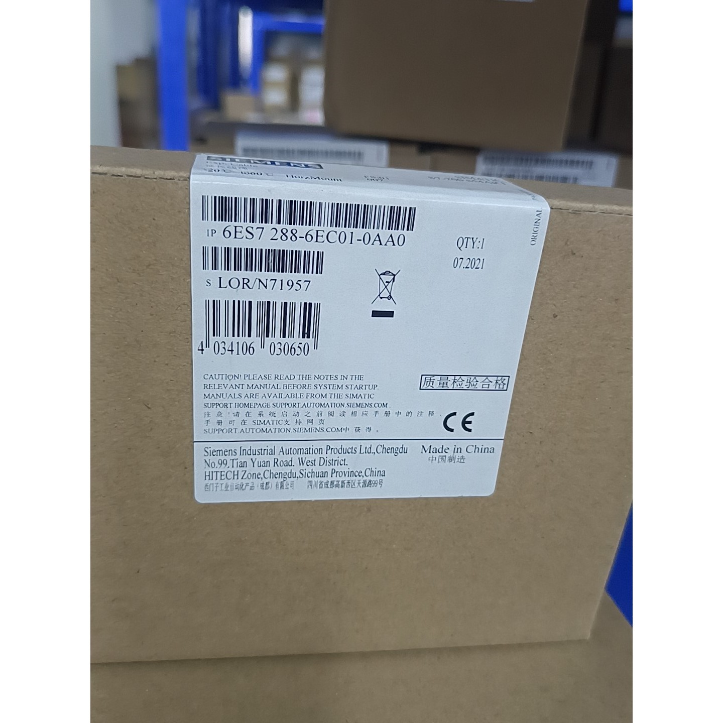 6ES7288-6EC01-0AA0全新原装正品保现货实物图