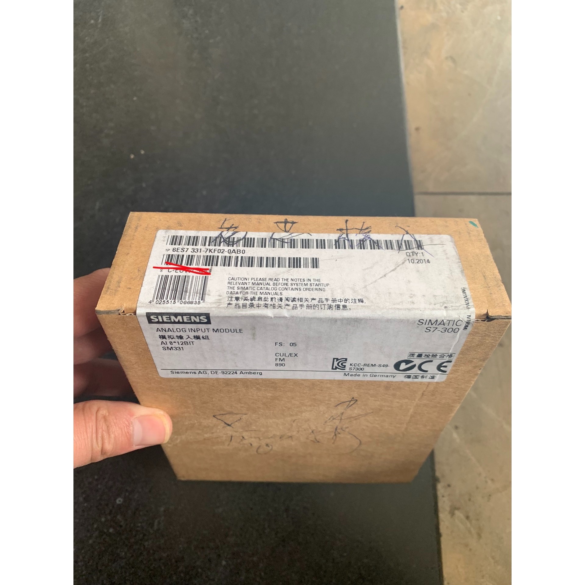 6ES7331-7KF02-0AB0 全新原装未开封 实弹的