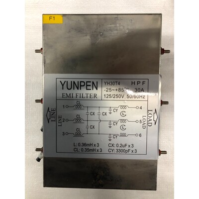 电源滤波器永鹏YUNPEN三相高性能滤波器YH30T4  3
