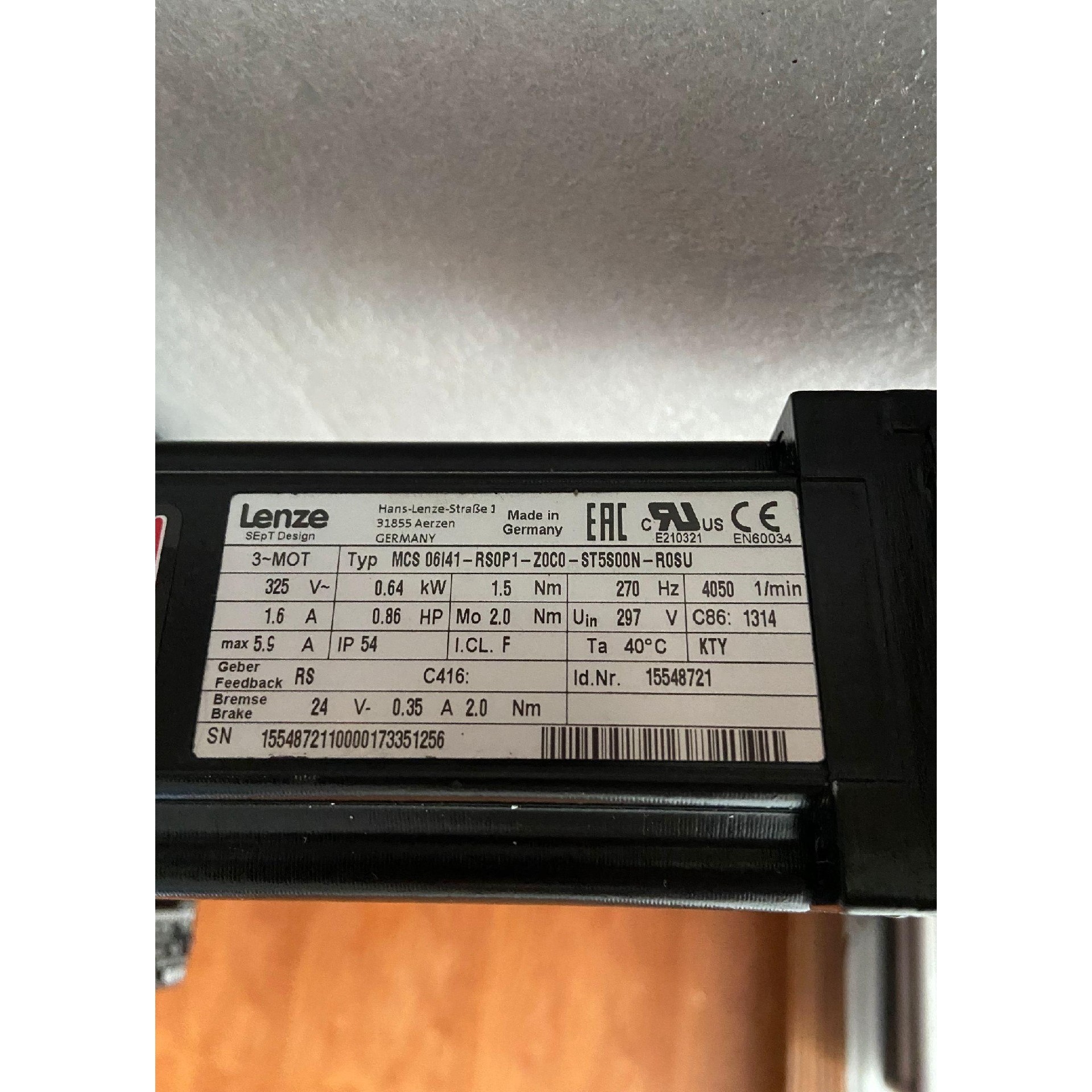 伦茨电机MCS06I41-RS0P1-Z0C0-ST5S00