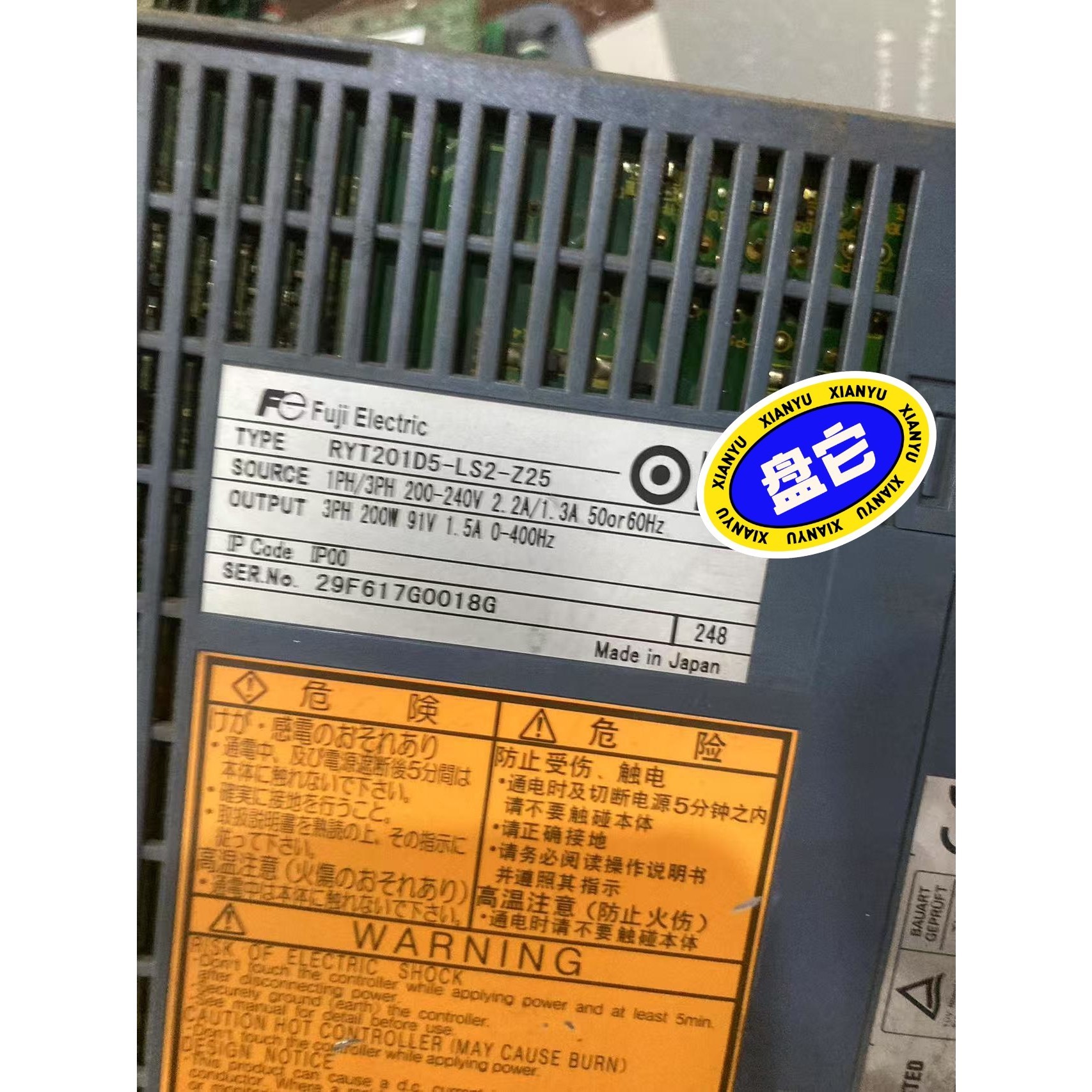 富士伺服驱动器RYT201D5-LS2-Z25功能完好有,有