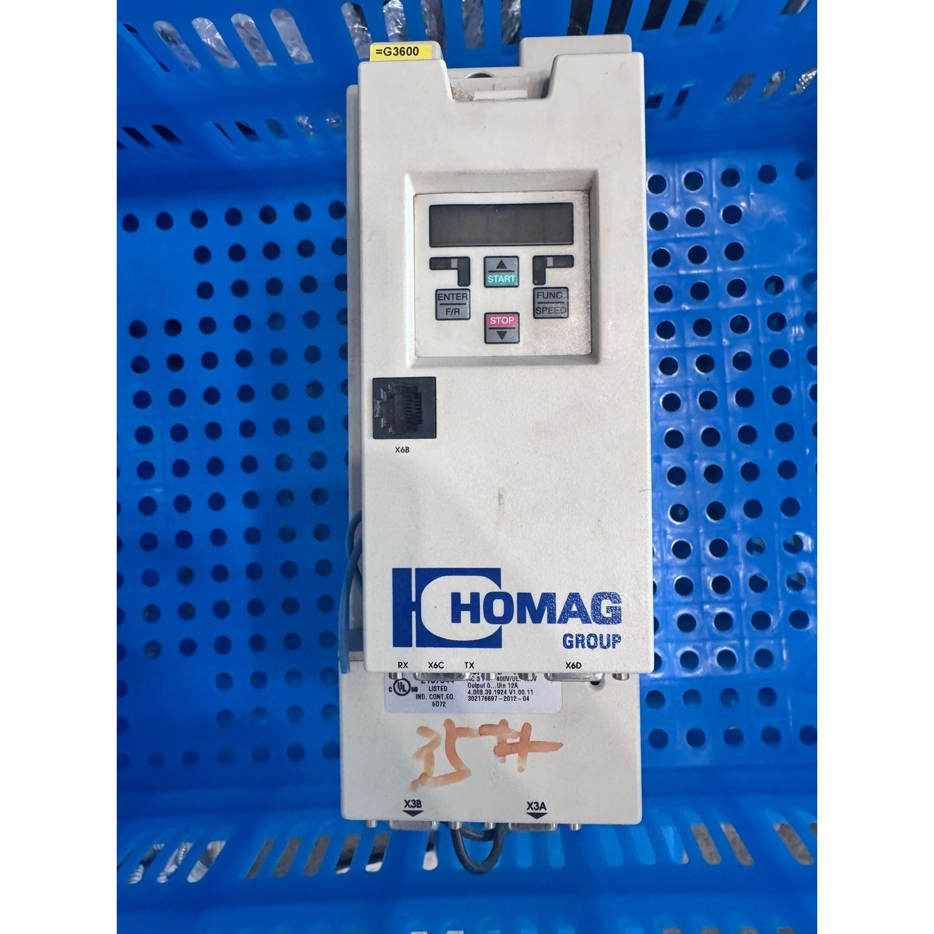 豪迈封边机13F5A3D-YA1E的5.5千瓦变频器09F5