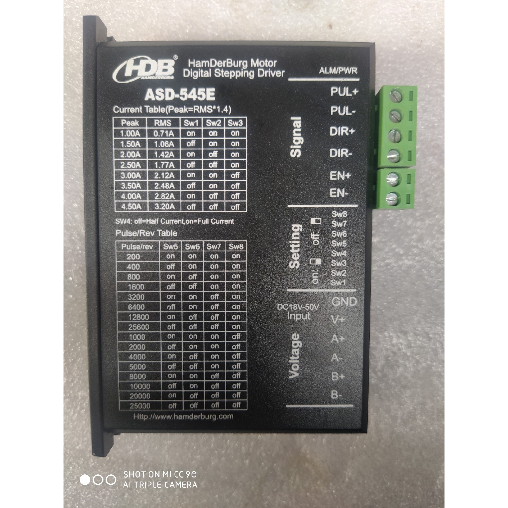 ASD-545E HDB汉德保ASD545E步进电机驱动器