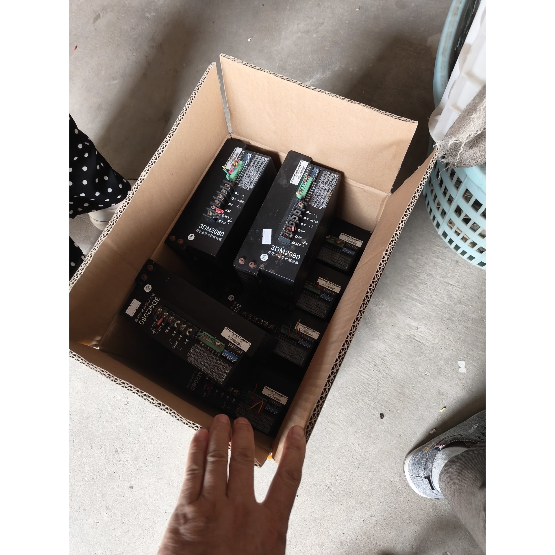杰美康3DM2080三相步进电机驱动器单相220V 成色如图
