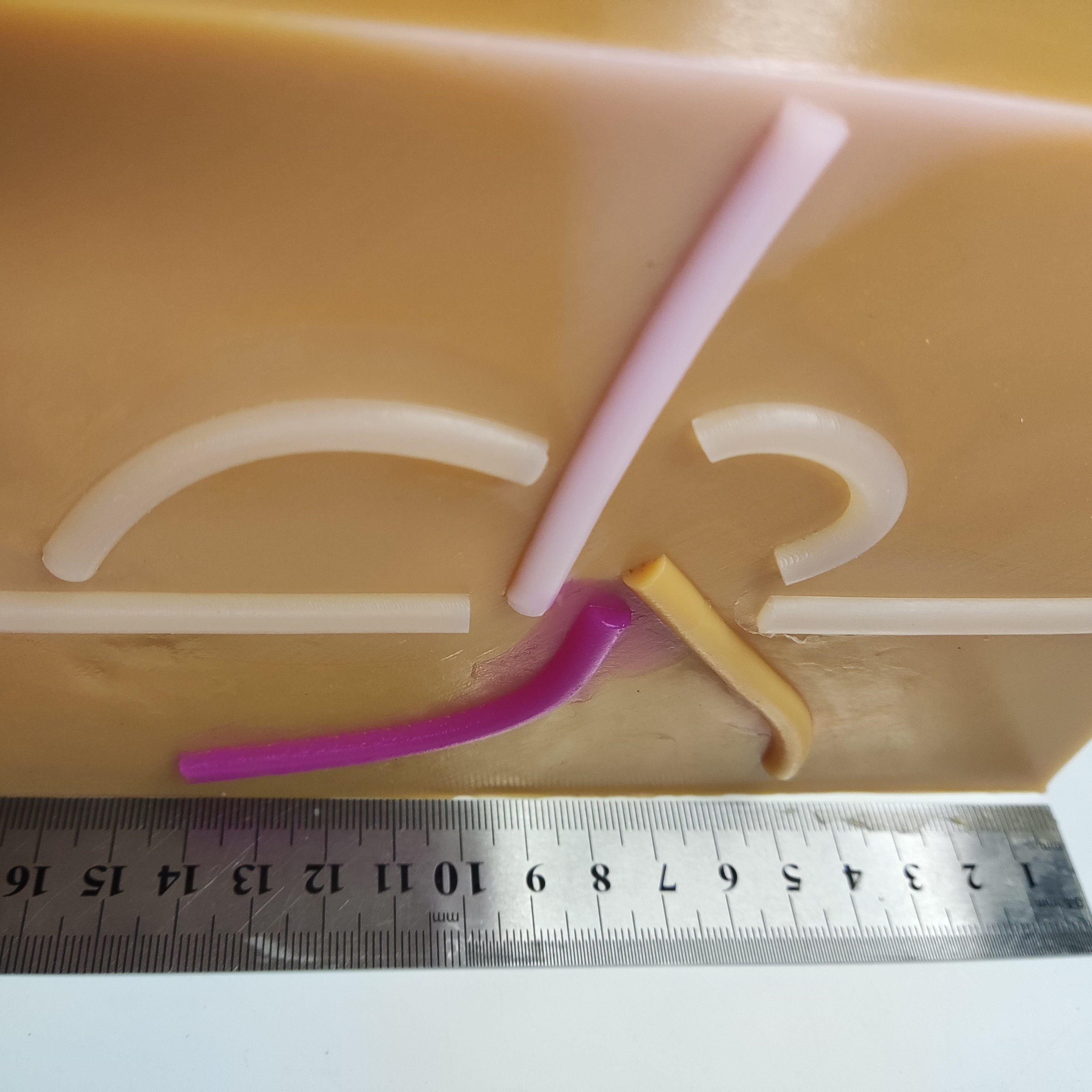 疝外科普外腹腔镜腹膜壁天花板缝合剪切模拟训练练习硅胶模块模型