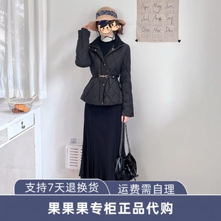 326423024 VERO MODA【90白鹅绒】菱形格绗缝收腰立体剪裁羽绒服