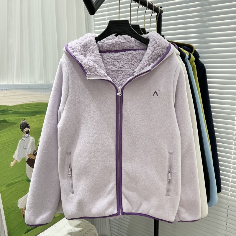 【暖绒小火炉】秋冬新款连帽摇粒绒外套宽松休闲百搭保暖上衣女款,女装/女士精品,短外套,淘宝优惠券,粉丝福利购,淘宝优惠卷