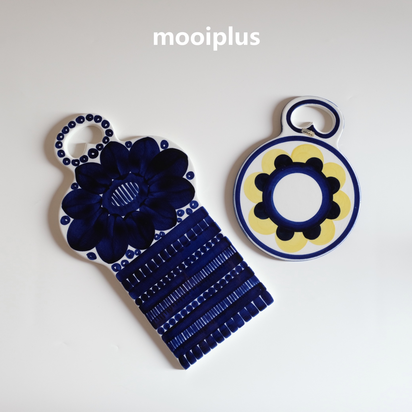 芬兰/中古｜Arabia手绘奶酪盘