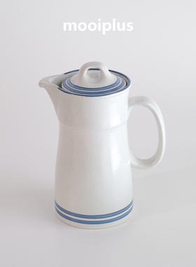 瑞典/中古｜Gustavsberg Dart手绘蓝色线条 茶壶 / mooiplus