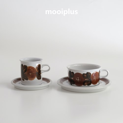 芬兰/中古｜Arabia棕海葵咖啡杯