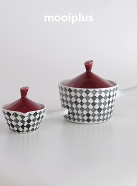 瑞典/中古｜Rorstrand Red Top 北欧红顶把手碗北欧 / mooiplus