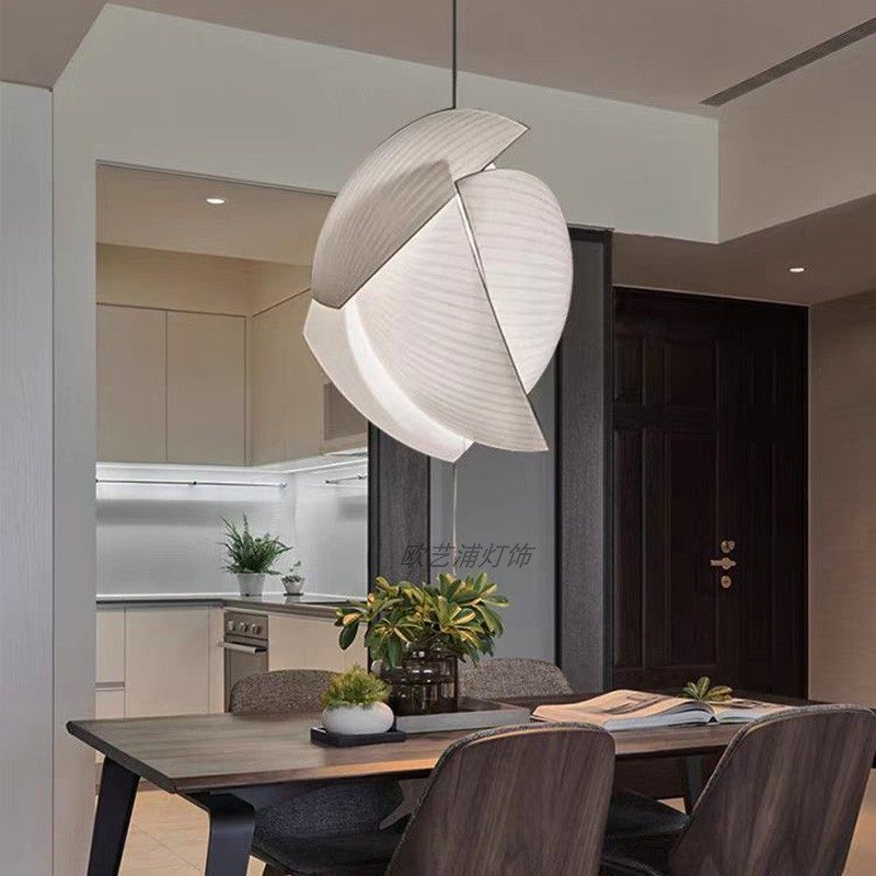 侘寂风餐厅吊灯复式LOFT卧室灯北欧布艺客厅设计师款创意吧台灯具,家装灯饰光源,餐厅吊灯,淘宝优惠券,粉丝福利购,淘宝优惠卷