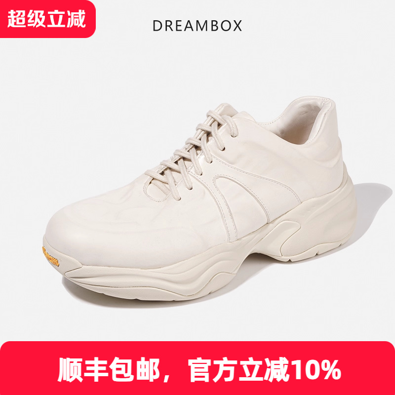 厚底增高马皮男士老爹鞋