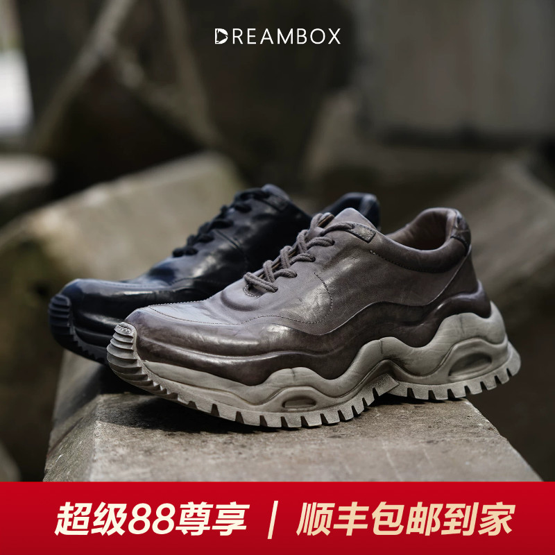 DREAMBOX舒适透气马皮厚底老爹鞋图片