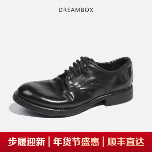 dreambox钧博高端商务男鞋意大利马臀皮手工固特异皮鞋vibram底潮