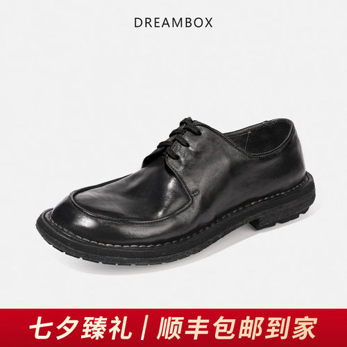 纯手工水洗马皮男士休闲皮鞋