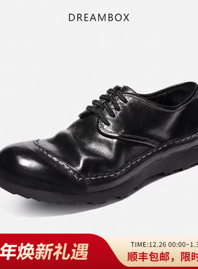 DREAMBOX钧博防滑耐磨包头水洗马皮男士皮鞋舒适徒步户外休闲鞋