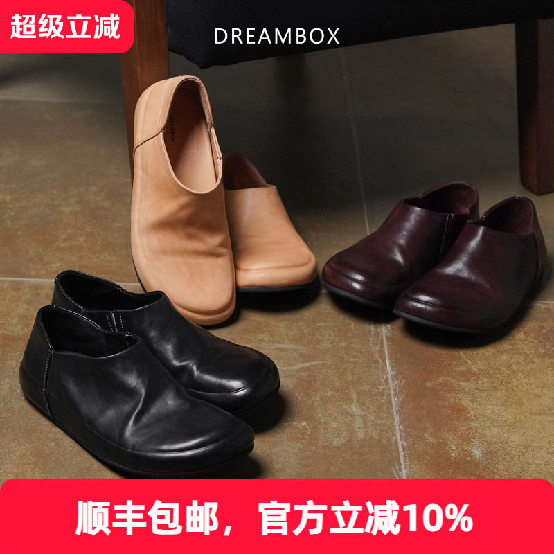 钧博纯手工水洗马皮穆勒鞋