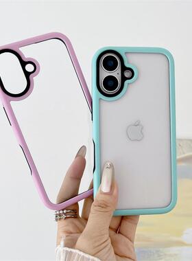 透明龙二高级大新款适用13Pro护套苹果马卡男16plus14合一简约15promax感女款1616pro孔手保机壳iPhone15防摔