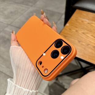 星宇橙色自带镜头膜适用苹果17promax手机壳苹果16pro新款2026网红爆款15高级感14小众13硬壳12好看的11超火