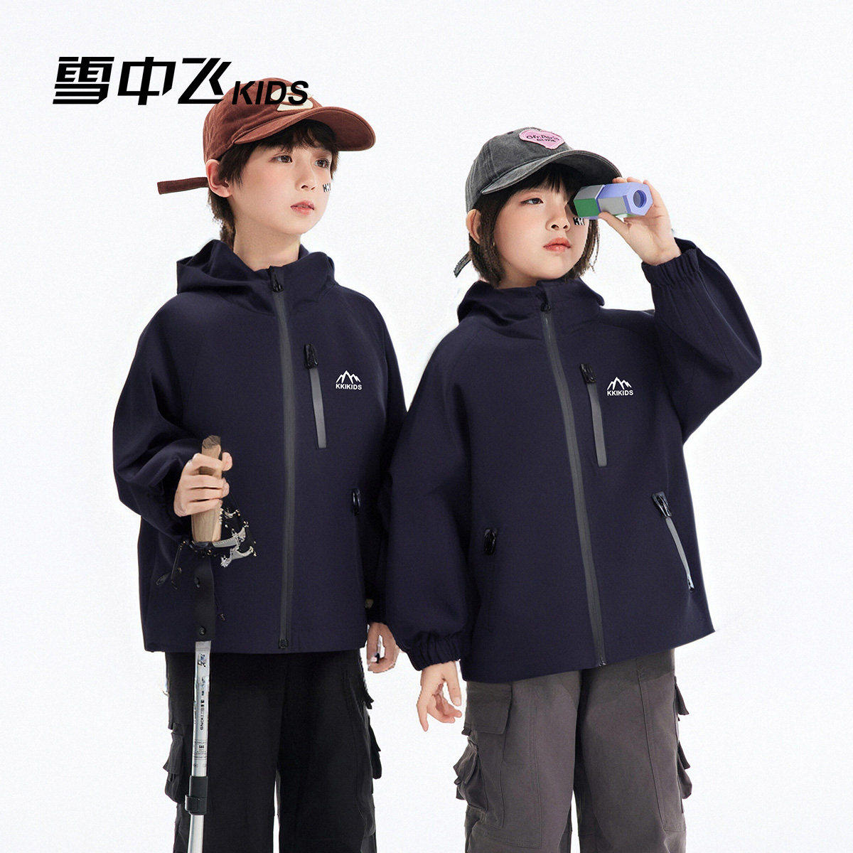 雪中飞童装儿童夹克男童2026新款中大童女童休闲百搭防风上衣外套图片