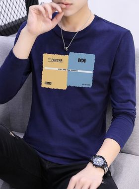 男士长袖T恤潮流体桖春秋季衣服潮牌男装秋衣内搭打底衫短袖批发