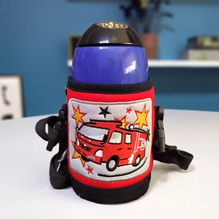 儿童保温杯套象印450ml水杯保护套杯子水壶套袋背带斜挎可爱卡通