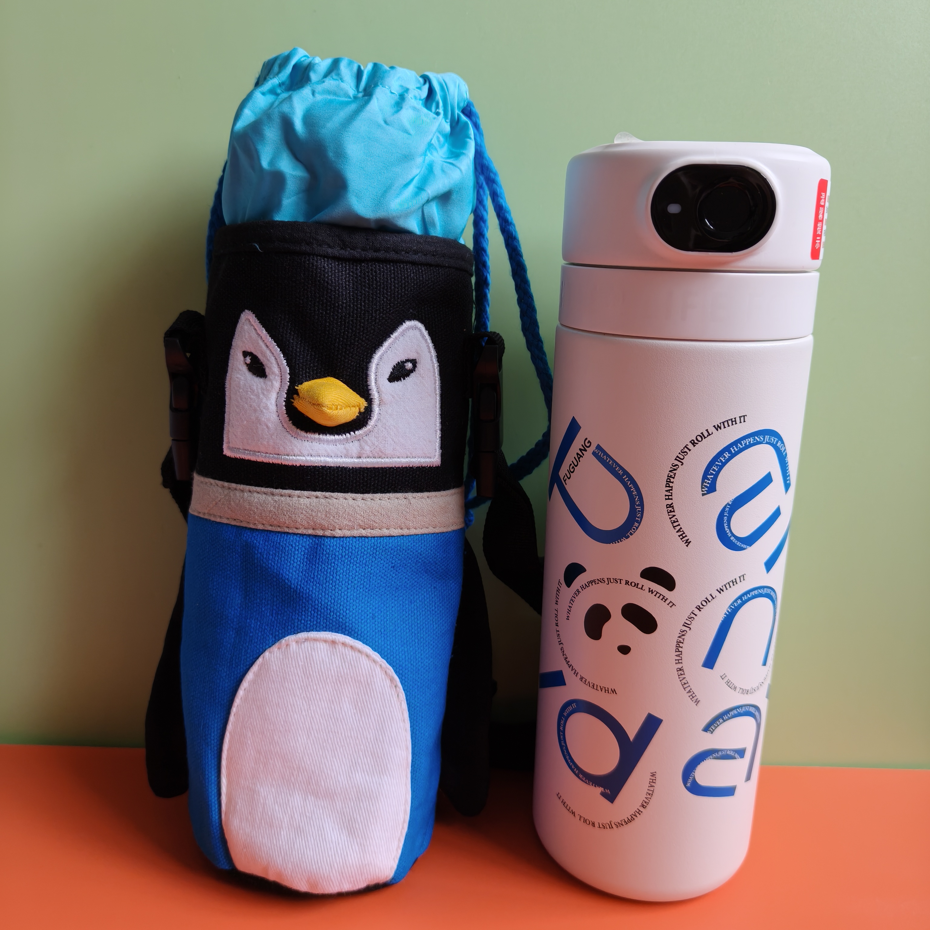 通用儿童斜挎480ml500ml富光智能密码保温杯套儿童水杯水壶保护套