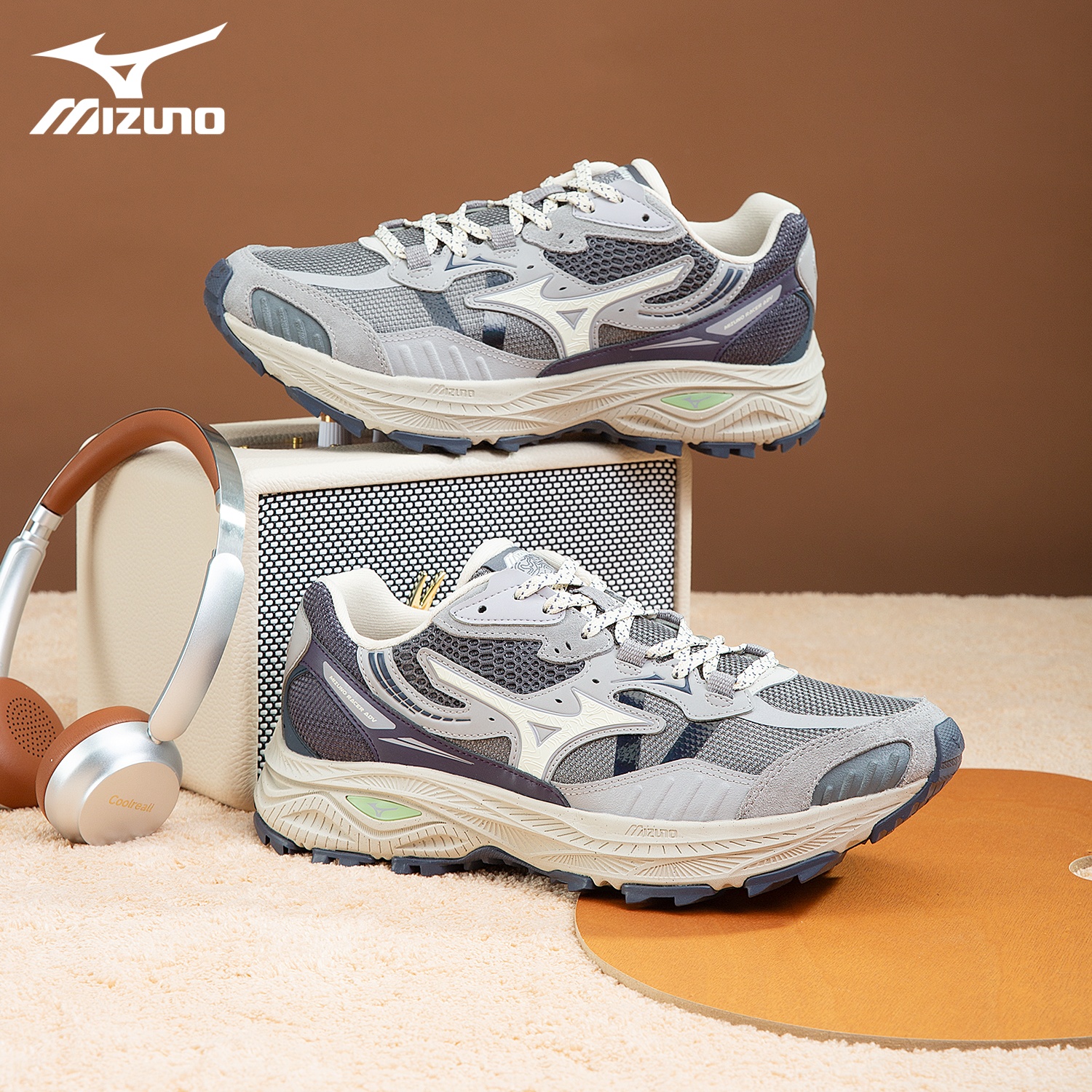Mizuno美津浓复古休闲鞋轻质透气