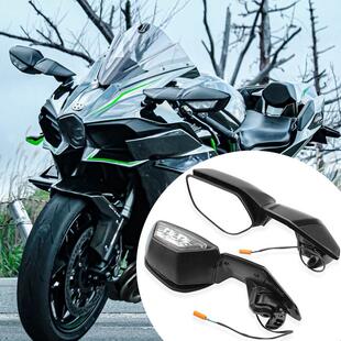 H2r H2sx 川崎H2 4R倒车反光后视镜 忍者400 NINJA400 适用新款