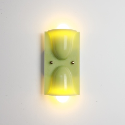 Calle淡绿色双头壁灯