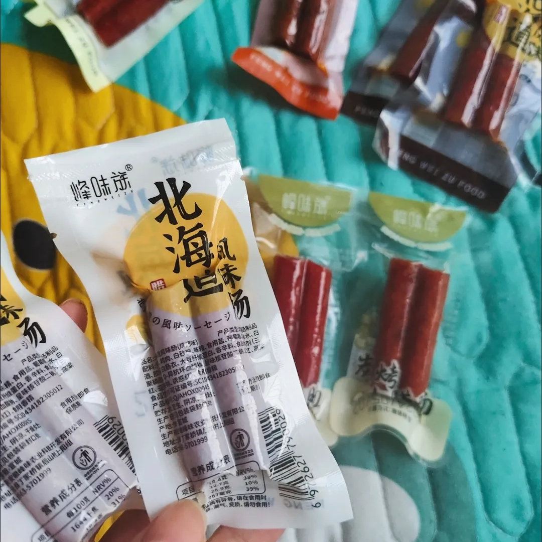 峰味族北海道风味腊肠蜜汁小包装辣味肠即食小孩子小零食