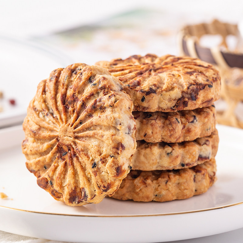 红豆薏米燕麦饼干早餐整箱无糖精食品低粗粮饱腹代餐零食脂卡