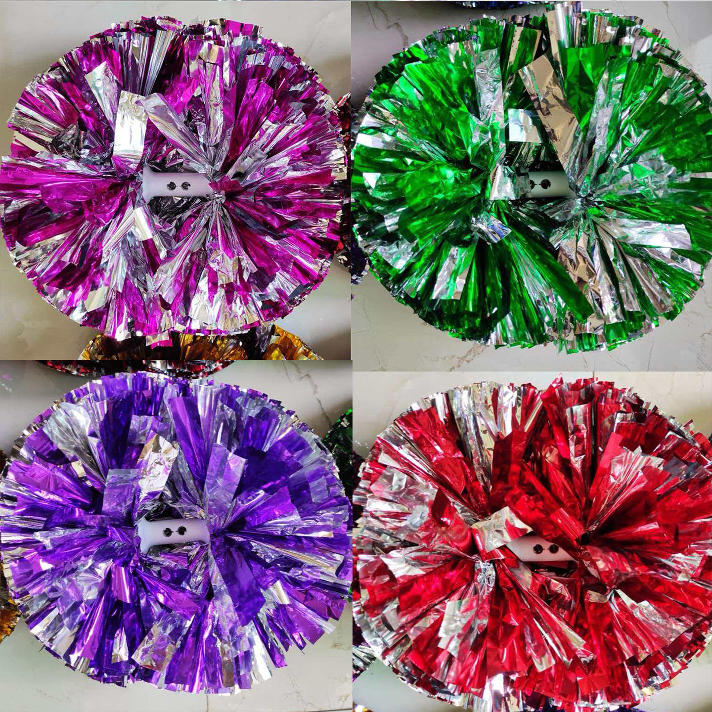 啦啦队彩球花球多色啦啦操表演道具运动会健身操手花