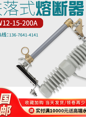户外高压跌落式熔断器10KV开关RW12-15/100A-200A变压器保险令克