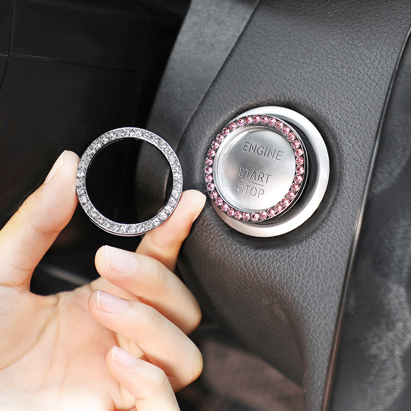 马自达cx5昂克赛拉阿特兹点火亮圈改装装饰cx4专用一键启动按钮贴