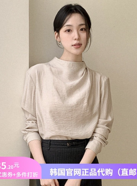 26春秋韩式衬衫长袖女装reine正品韩国代购