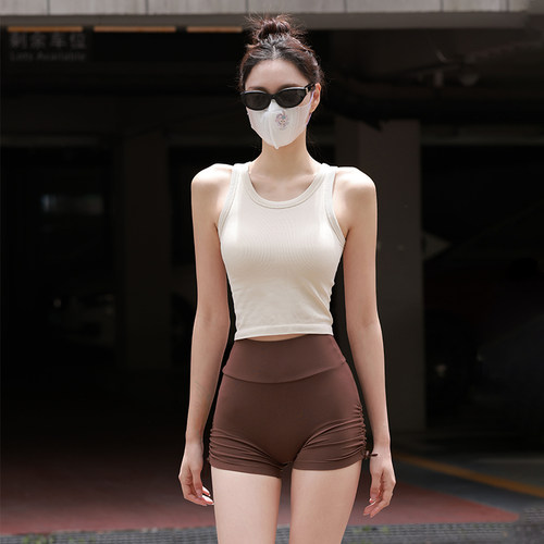 Beemen运动背心短款紧身瑜伽上衣