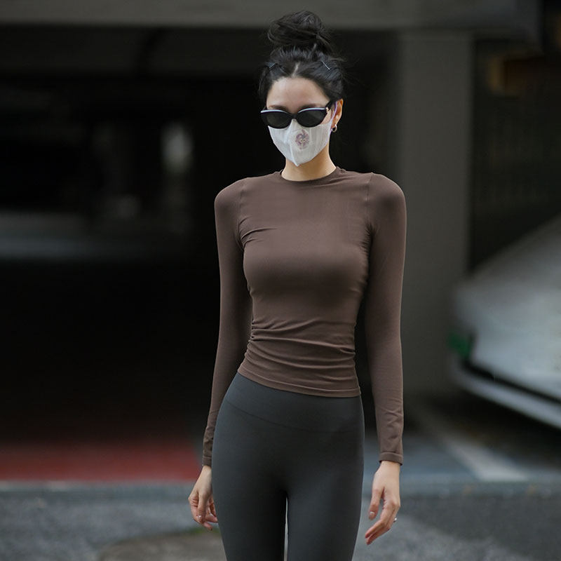 Beemen无缝一体织瑜伽服女上衣2026新款外穿速干高弹螺纹运动长袖,运动服/休闲服装,健身衣,淘宝优惠券,粉丝福利购,淘宝优惠卷