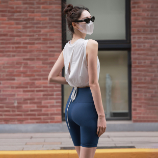 夏季 Beemen小个子短款 罩衫 运动上衣网孔透气无袖 瑜伽服女2026新款