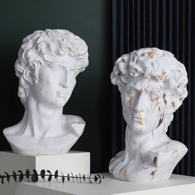 人物头像树脂石膏艺术风装饰品