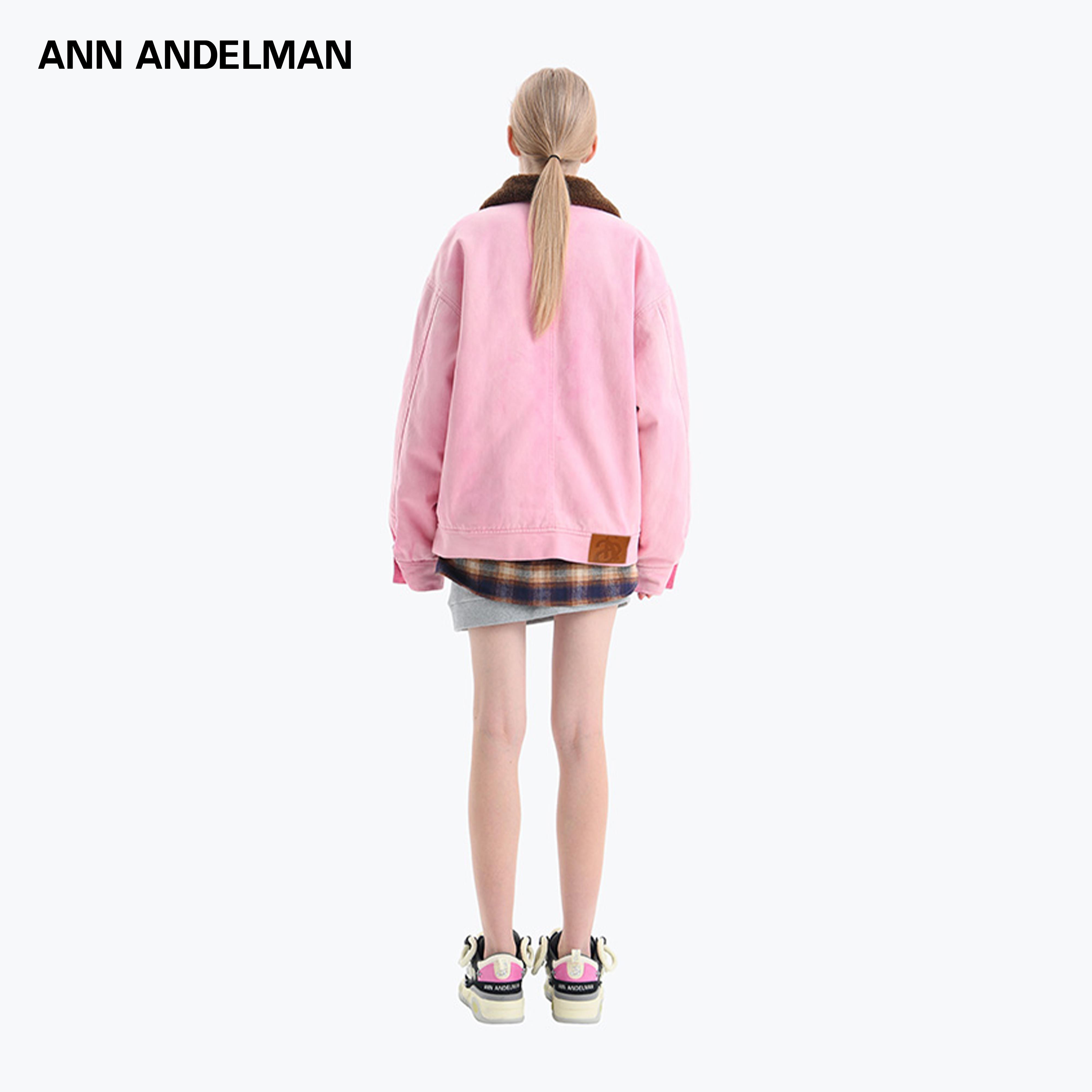 【明星同款】ANN ANDELMAN 官方直营牛仔夹克外套 毛毛领夹棉棉服