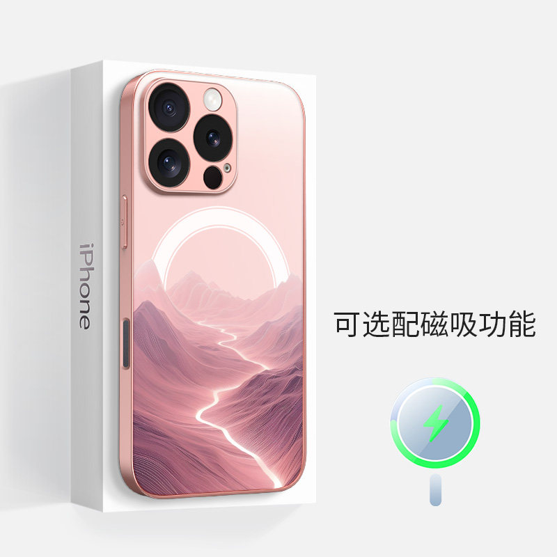 适用于苹果iphone16promax手机壳15plus抽象14情侣magsafe磁吸13磨砂硅胶散热防摔全包镜头小众12超薄保护套