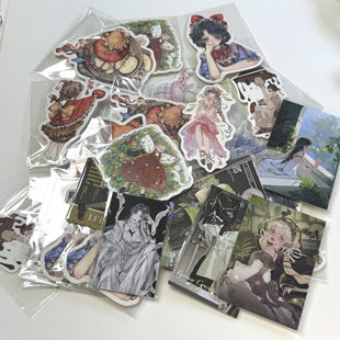 手帐周边 异型卡社团原创小卡纸质周边狮子太太绘二次元动漫人物