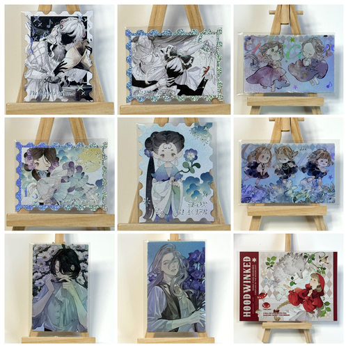 纸质周边 冰川特种银珠光邮票逆向镭射小卡豫太太明信片特材纸卡