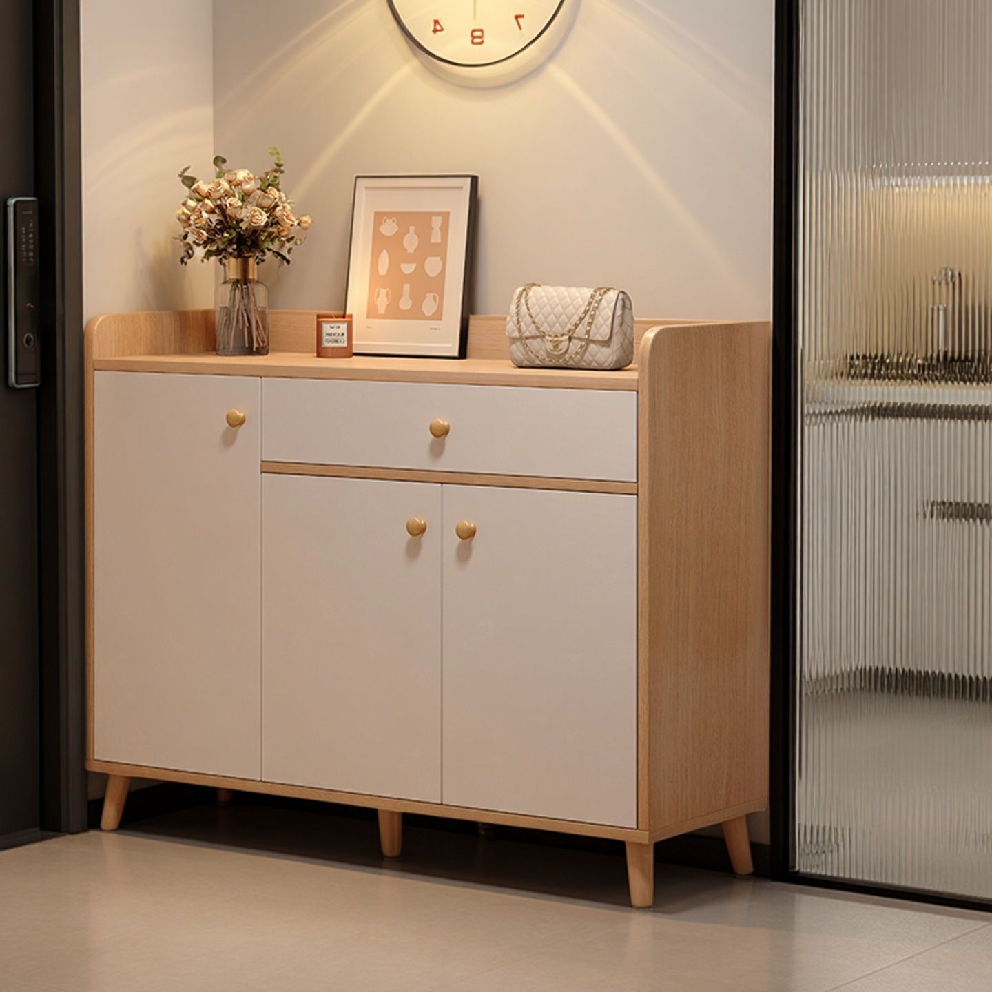 2025新款入户玄关柜大容量鞋柜