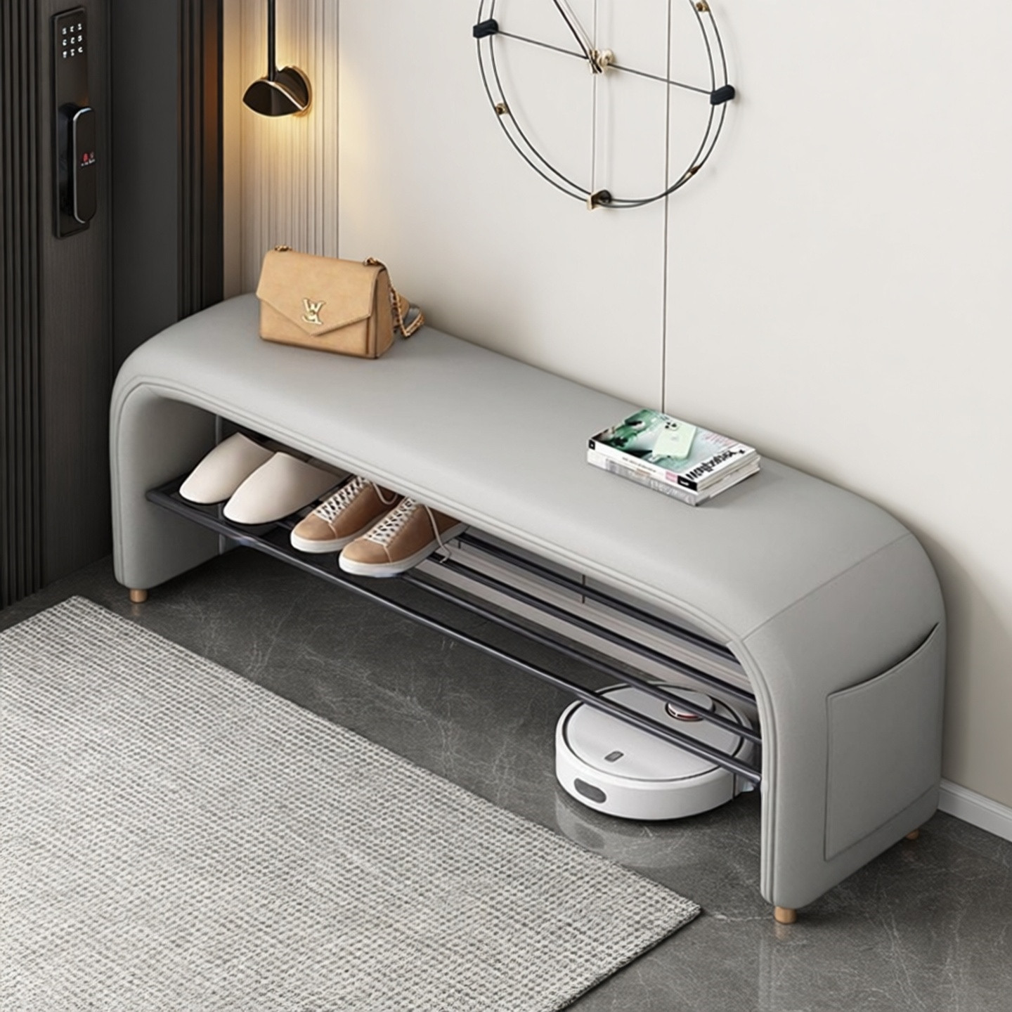 入户门换鞋凳轻奢高级感门口家用