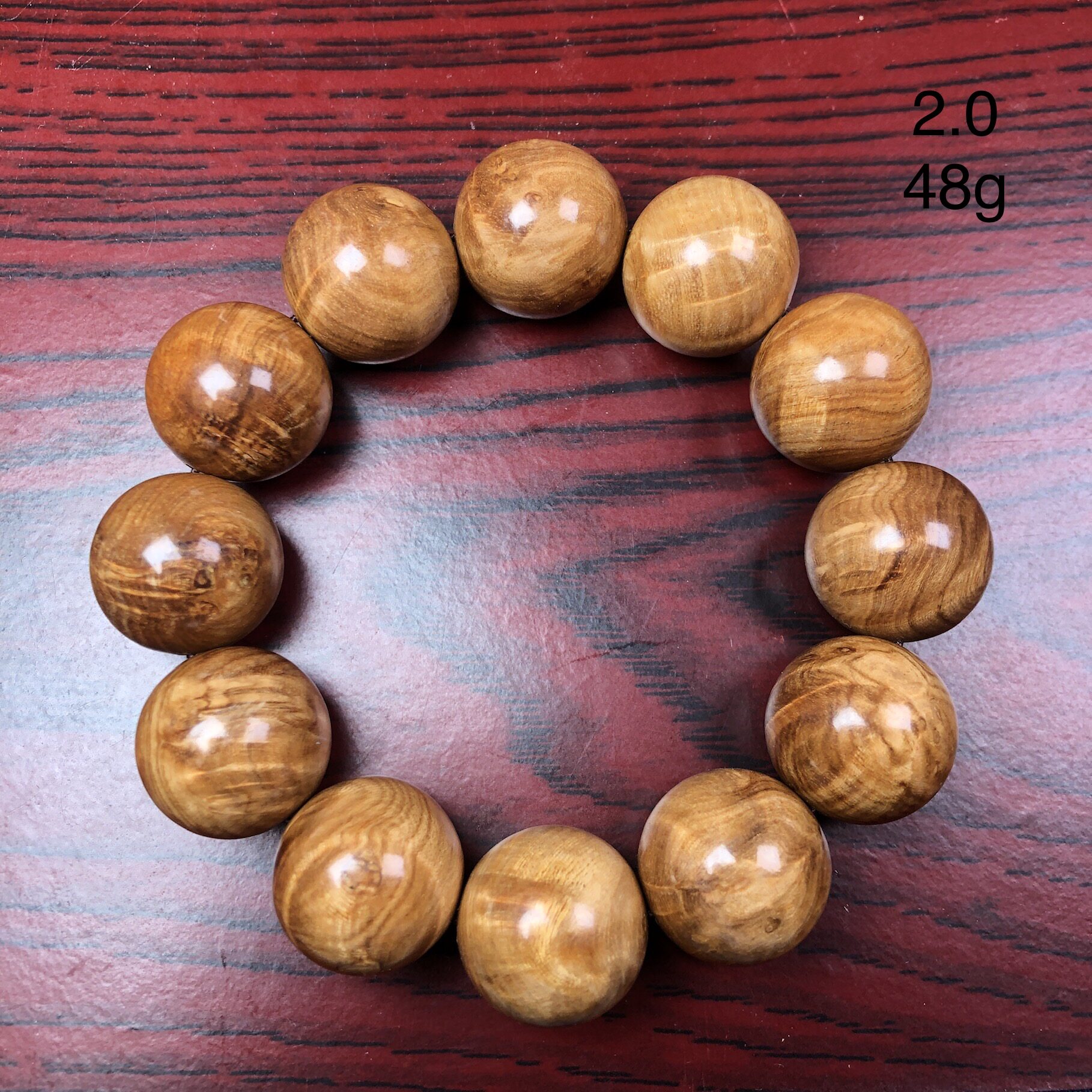 海南坡垒老料2.0手串高油高密金线褶皱留疤水波纹佛珠椰奶香气