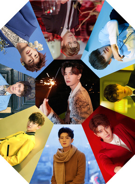 任嘉伦锦衣之下明星伞自动折叠太阳伞黑胶防紫外线晴雨两用礼物伞