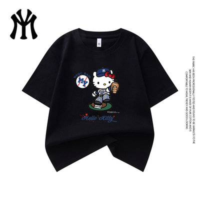 官方正品夏季情侣纯棉短袖潮流短袖儿童爆款26新款T恤男女款4